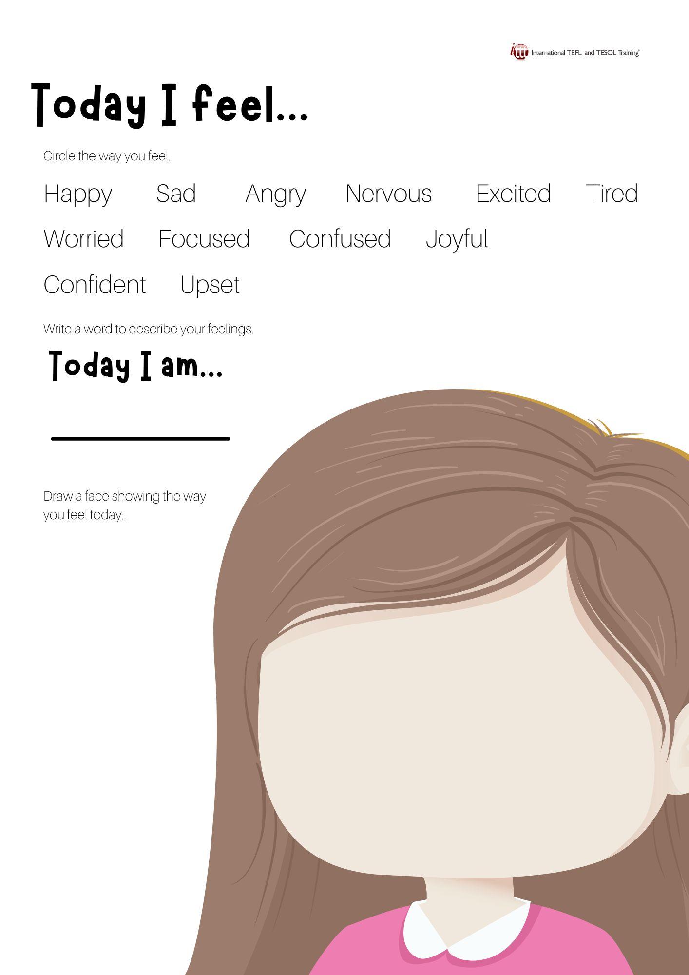 Grammar corner Today I feel... Girl Version
