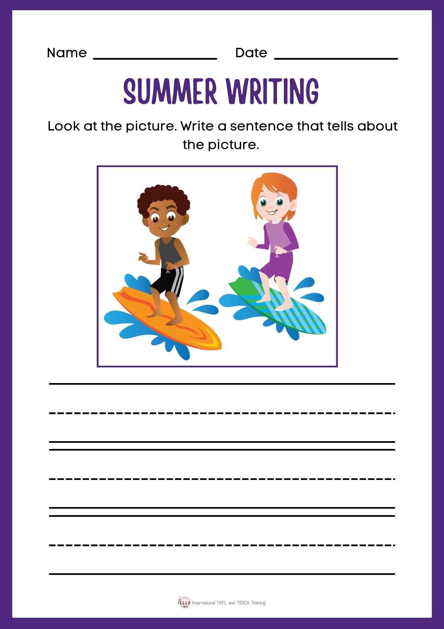 Grammar corner EFL Summer Writing III