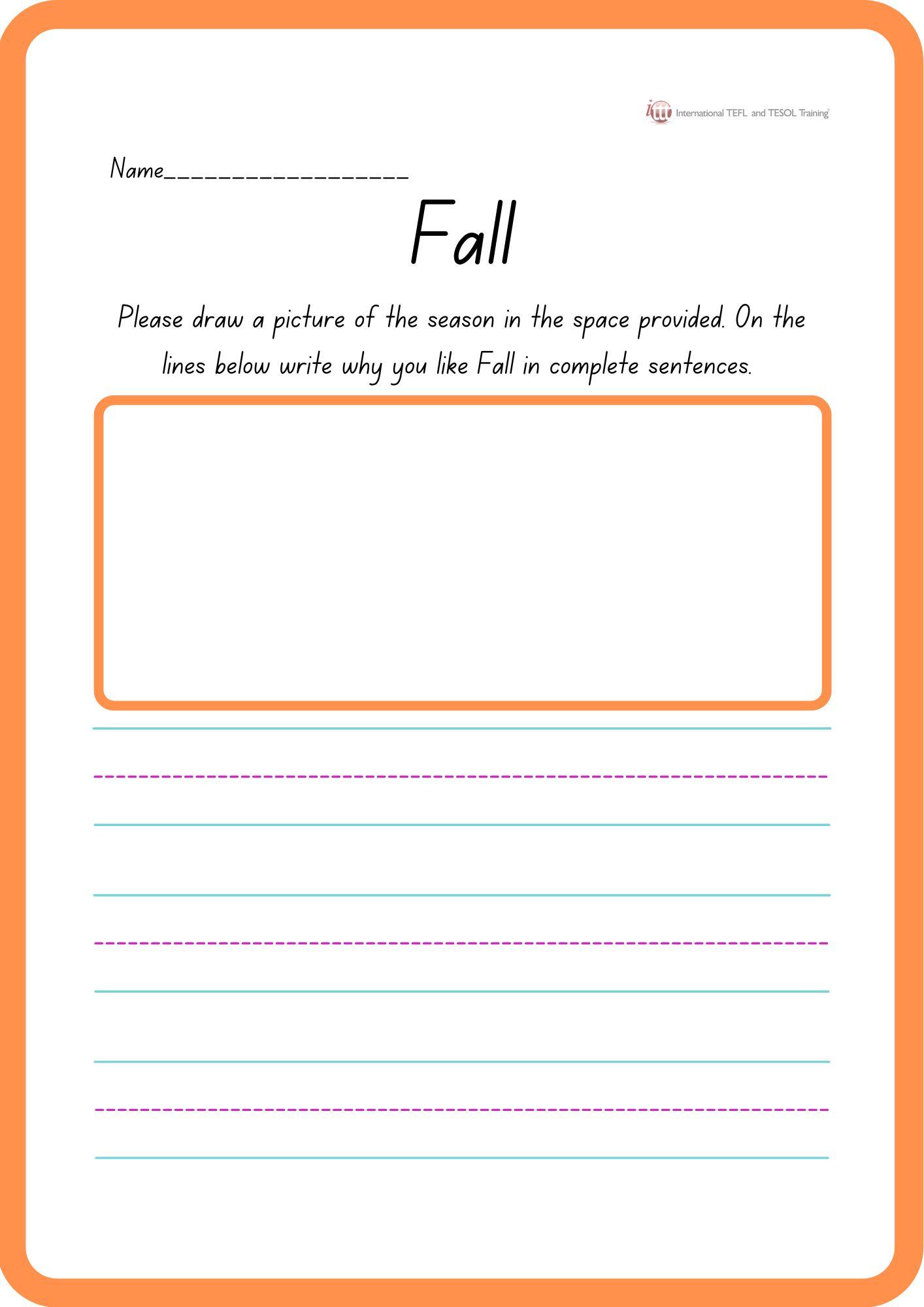 Grammar corner Fall Season EFL Worksheet