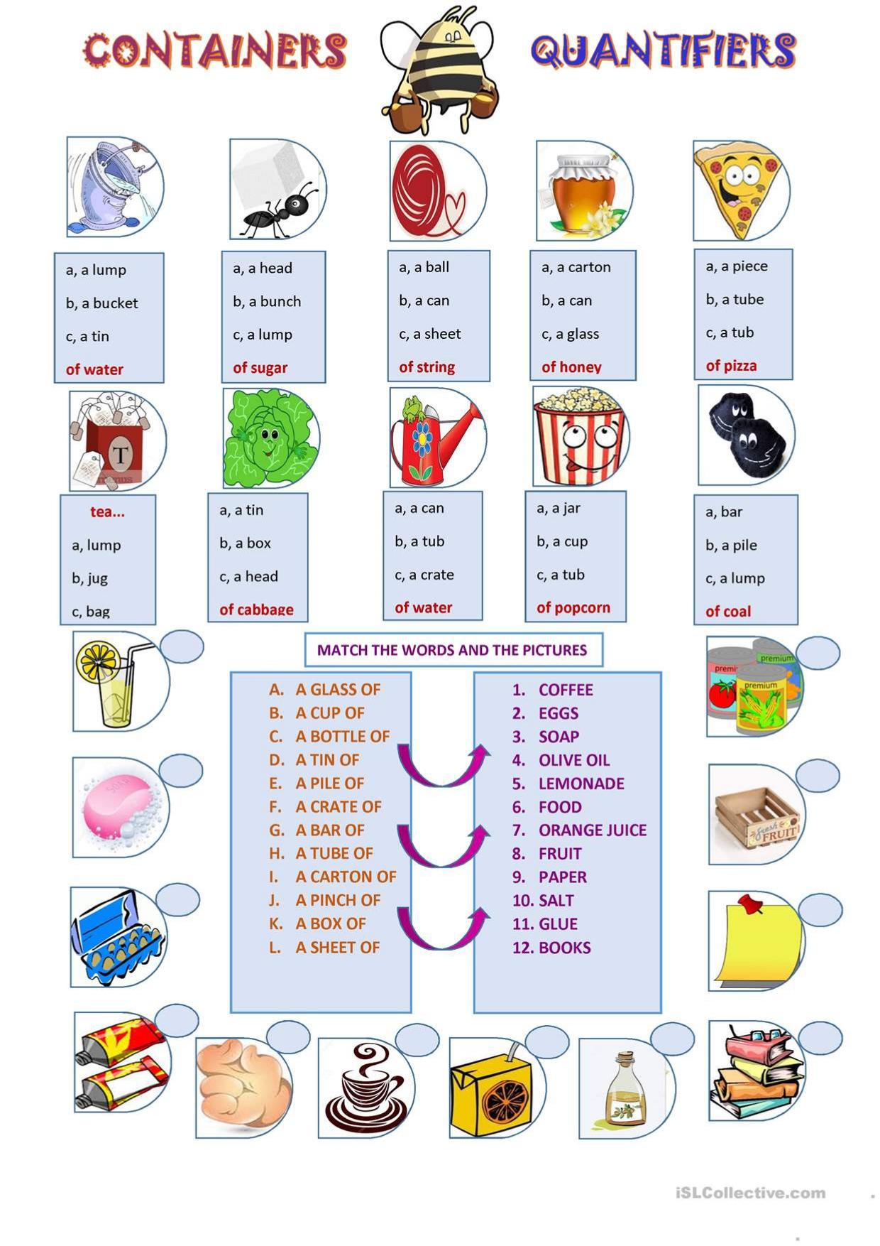 Grammar corner Containers and Quantifiers