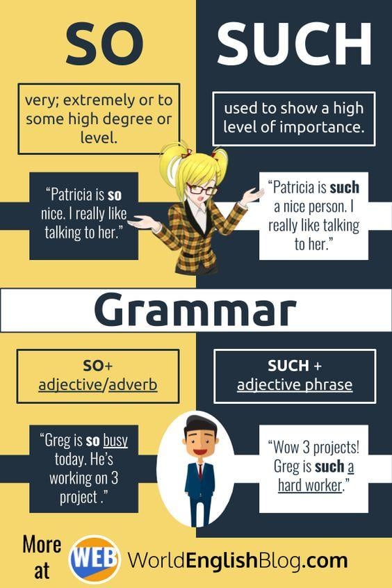 Grammar corner So and Such – The Differences in Usage