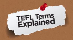 Infographic TEFL terms explained