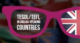Infographic TESOL/TEFL in English-speaking countries