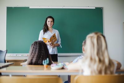 teacher in front of the class