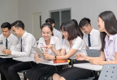 japanese students in the classroom