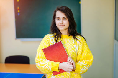 teacher smiling