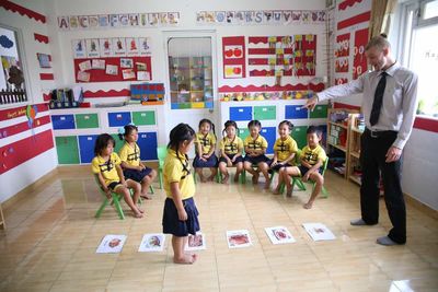 kindergarten students game