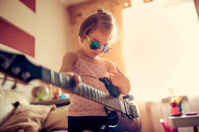 girl with a guitar