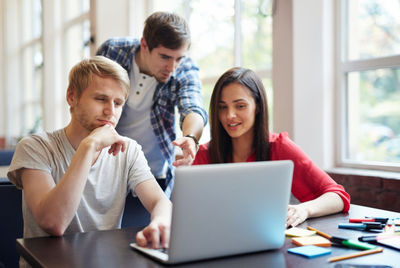 students having a discussion