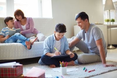 parents helping children