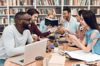 a group of multicultural students