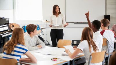 students play in the classroom