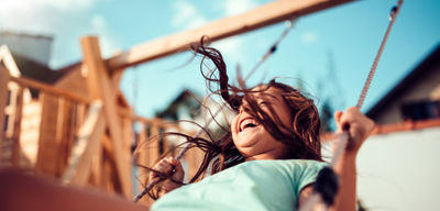 girl on the swings