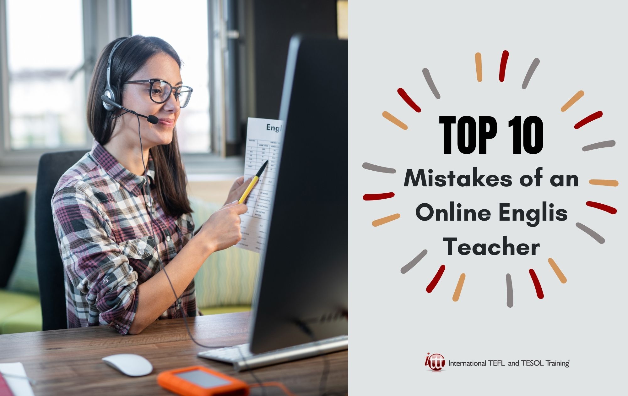 Top 10 Mistakes of an Online English Teacher | ITTT | TEFL Blog